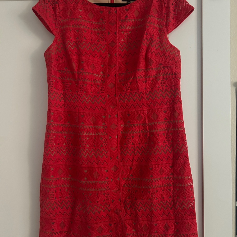 Laundry By Shelli Segal Hot Pink Sleeveless Sheath Mini Dress